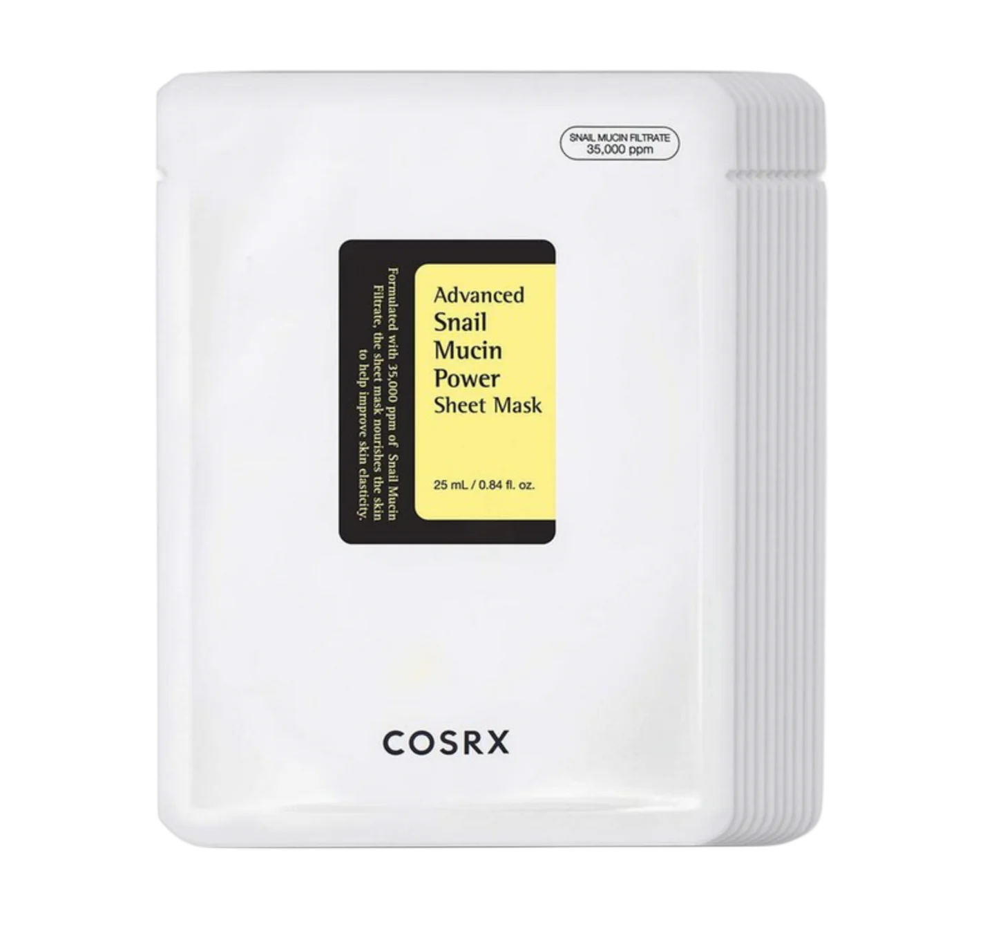 COSRX-Advanced-Snail-Mucin-Power-Essence-Sheet-Mask-1 pcs COSRX Advanced Snail Mucin Power Essence Sheet Mask for intense hydration and skin repair