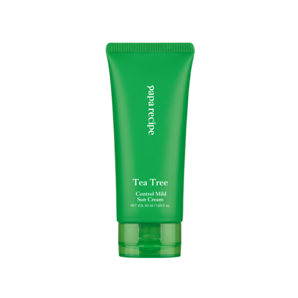 Papa Recipe Tea Tree Control Mild Sun Cream SPF50+ κορεάτικο αντηλιακό για λιπαρή επιδερμίδα