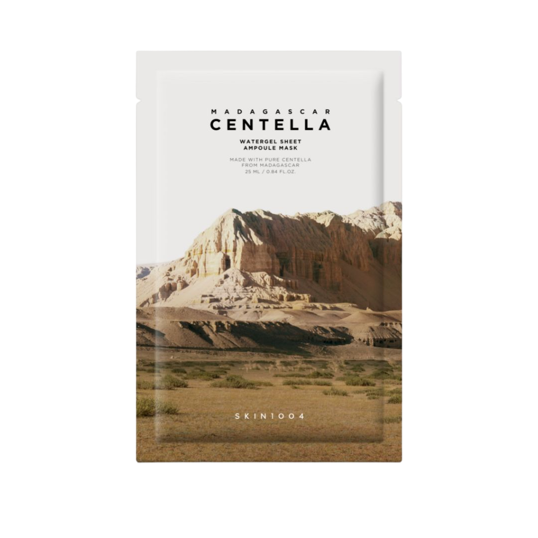 SKIN1004-Madagascar-Centella-Watergel-Sheet-Ampoule-Mask-1 pc υδροτζελ μάσκα προσώπου SKIN1004 Centella ενυδάτωση 1pc