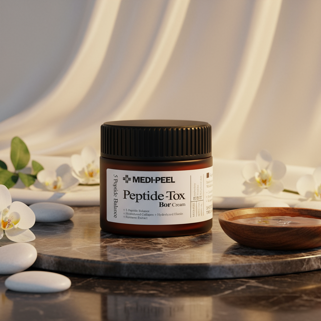 ai-edited-image-1761885788479 Medi-Peel Bor-Tox Peptide Cream – firming peptide face cream jar