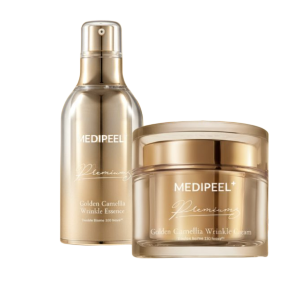 Αντιγηραντικό σετ προσώπου MEDI-PEEL Golden Camellia με καμέλια και χρυσό για σύσφιξη